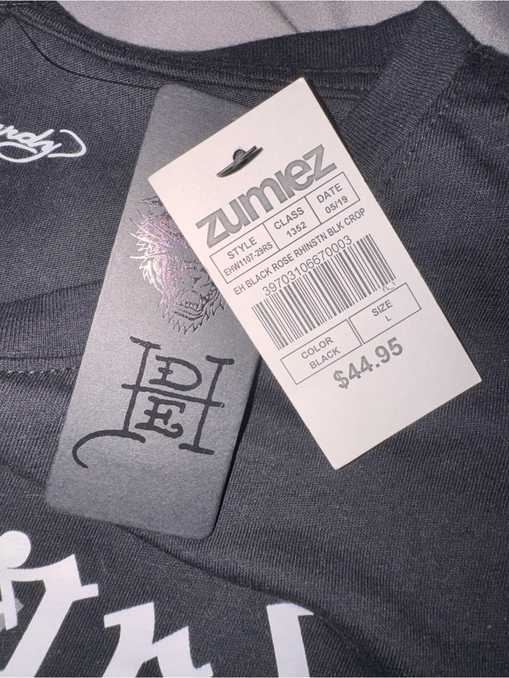 NWT Ed Hardy x Zumiez Bedazzled Shirt - Picture 10 of 10